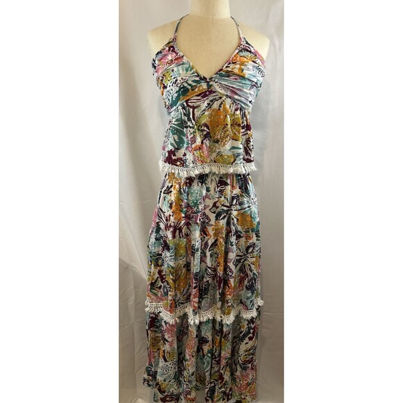 NWT Free People Ivory/Multi Colored Kahlo Printed Set Size XS - Picture 4 of 10